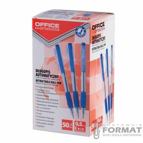 Długopis standardowy Office Products automatyczny niebieski 0,5mm (17015611-01) 2