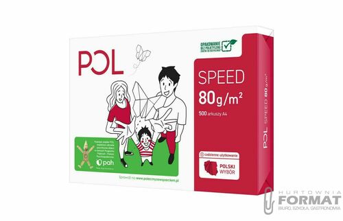 PAPIER DO DRUKAREK KSERO POLSPEED A4 80g 500 ARKUSZY BIAŁY ORYGINAŁ 2