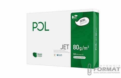 Papier ksero Pol jet A3 biały 500k. 80g 2