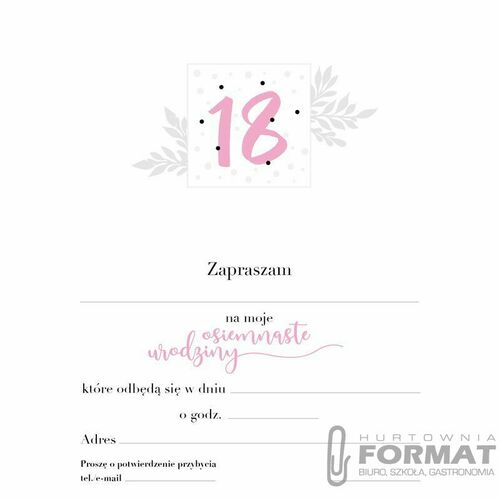 ZAPROSZENIE ZP-032 5SZT 2