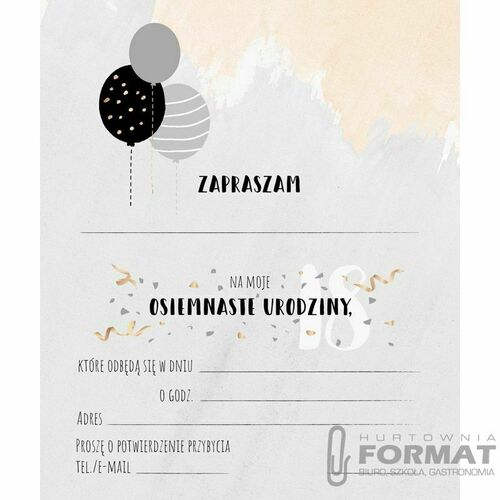 ZAPROSZENIE ZP-032 5SZT 4
