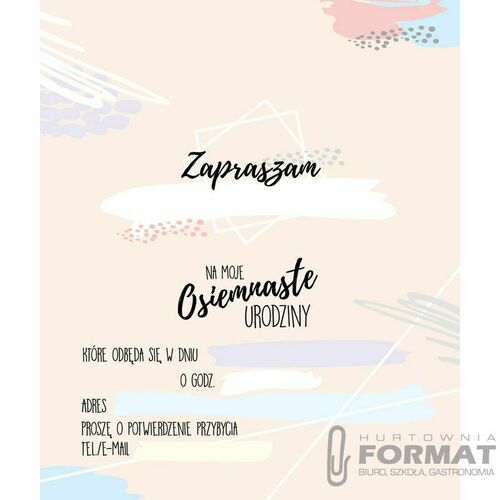 ZAPROSZENIE ZP-032 5SZT 6