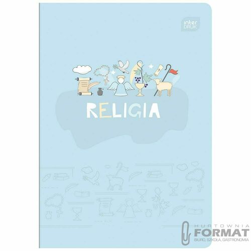 Zeszyt A5 60k kratka 70G Religia INTERDRUK 2