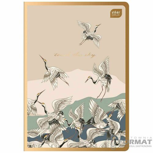 Zeszyt A5/60 kartek w kratkę METALLIC SATIN GOLD 2