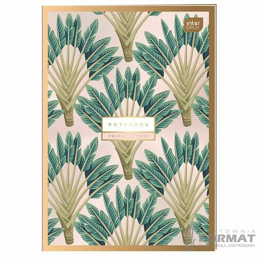 Interdruk Zeszyt A4 Metallic Satin Gold 60k linia 3