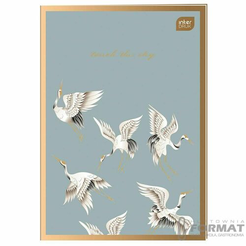 Zeszyt A4 96k, kratka Metallic Satin gold 2