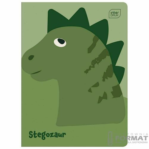 Interdruk Zeszyt A5 Dinozaurus 70g, kratka 16k 3