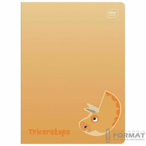 Interdruk Zeszyt A5 Dinozaurus 70g, kratka 16k 4
