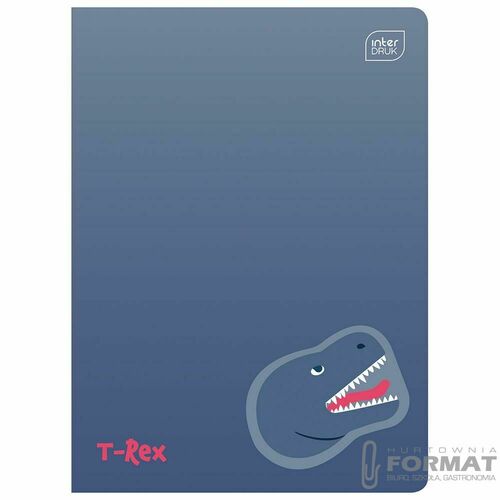 Interdruk Zeszyt A5 Dinozaurus 70g, kratka 16k 5