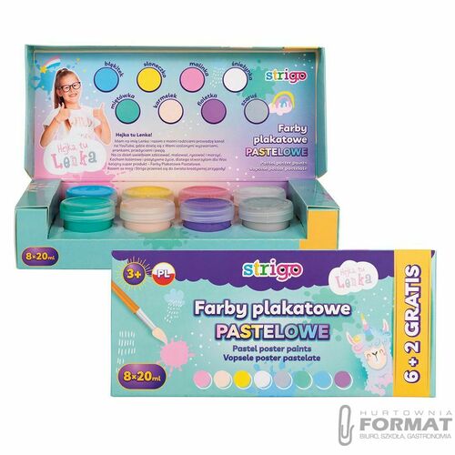Farby plakatowe Strigo LENKA kolor: mix 20ml 12 kolor. (SSC147) 3