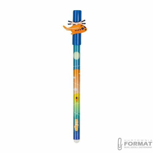 Długopis wymazywalny Strigo AIRCRAFT 5902315577602 niebieski 0,5mm (SSC197) 5