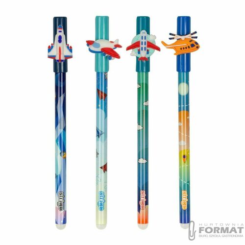 Długopis wymazywalny Strigo AIRCRAFT 5902315577602 niebieski 0,5mm (SSC197) 6