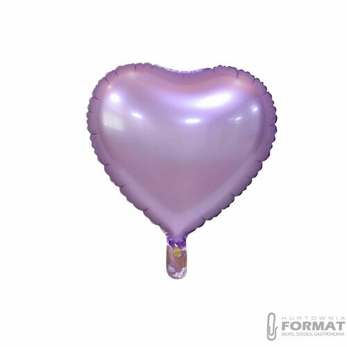 Balon foliowy Godan serca 18 matowe, liliowe 18cal (BS-HMLI) 2