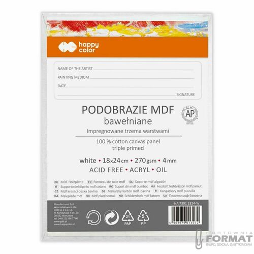 Podobrazie Happy Color [mm:] 180x240 (HA 7391 1824-W) 2