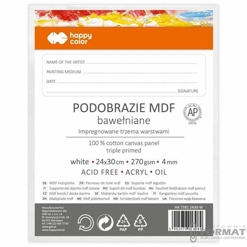 Podobrazie Happy Color [mm:] 240x300 (HA 7391 2430-W) 2