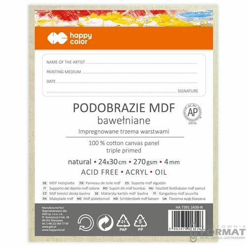 Podobrazie Happy Color naturalne [mm:] 240x300 (HA 7391 2430-N) 2