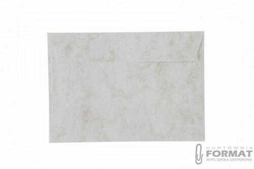 Koperta Galeria Papieru marmur złoty C5 biały diamentowy (280693) 10 sztuk 2