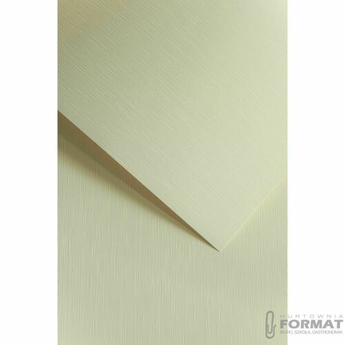 Papier ozdobny (wizytówkowy) Galeria Papieru batyst kremowy A4 kremowy 180g (204112) 3
