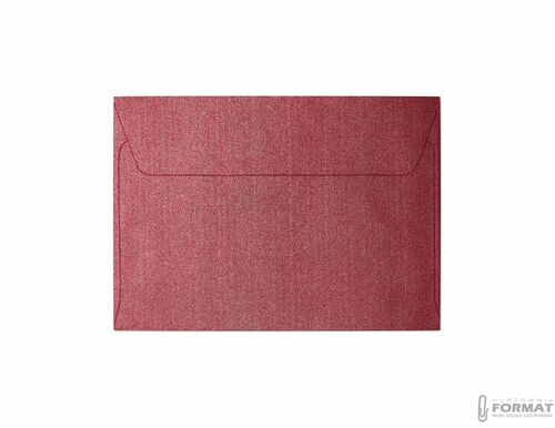 Koperta Galeria Papieru pearl C6 czerwona (280217) 10 sztuk 2