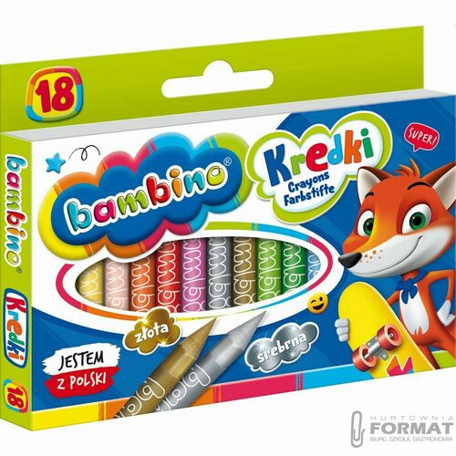 Bambino Kredki 18 kolorów 2