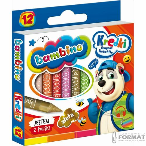 Bambino Kredki 12 kolorów 3