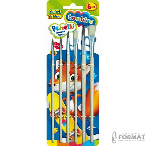 PĘDZELKI BAMBINO 6 SZT 2