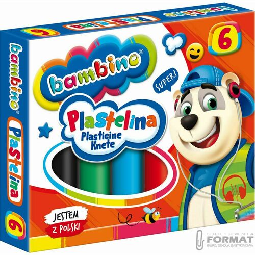 Bambino Plastelina 6 kolorów 3