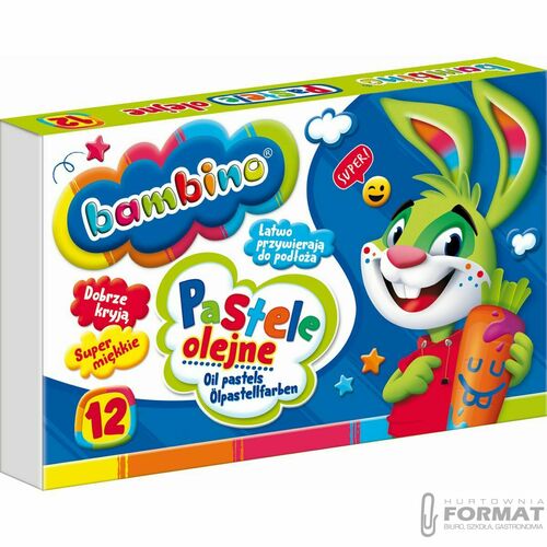 Bambino Pastele olejne 12 kolorów 2