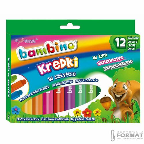 Bambino Kredki w sztyfcie 12 kolorów 4