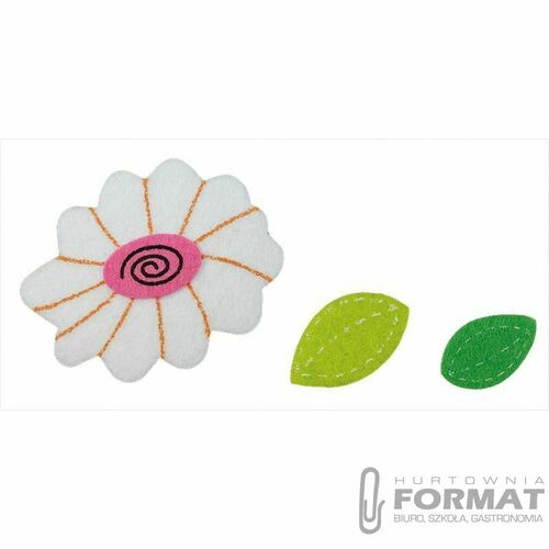Naklejka (nalepka) Titanum Craft-Fun Series filcowa kwiatki (DIY-S21) 2
