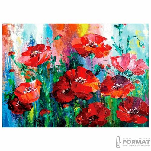Zestaw kreatywny Flamingo Diamentowa mozaika 30x40cm Maki (TBS01884-2) 3