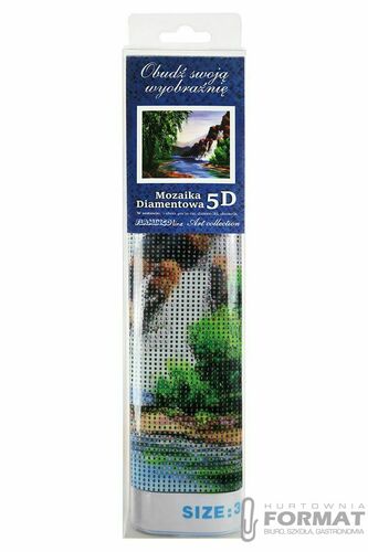 Zestaw kreatywny Flamingo Line Diamentowa mozaika 30x40cm Wodospad (TMS12056) 2