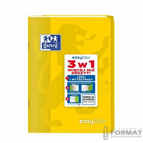 Zeszyt OXFORD pp easybook A5 60k 90g kratka 9