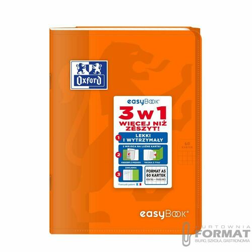 Zeszyt OXFORD pp easybook A5 60k 90g kratka 12