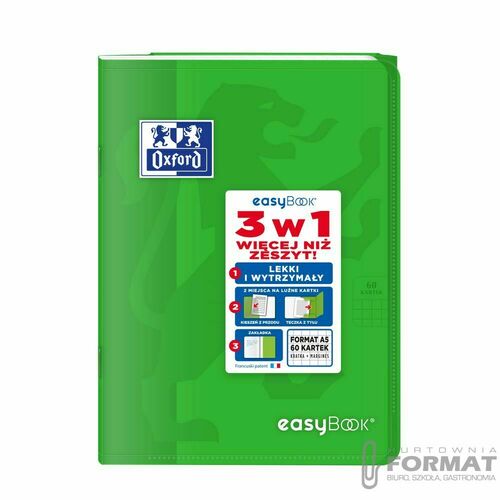 Zeszyt OXFORD pp easybook A5 60k 90g kratka 13