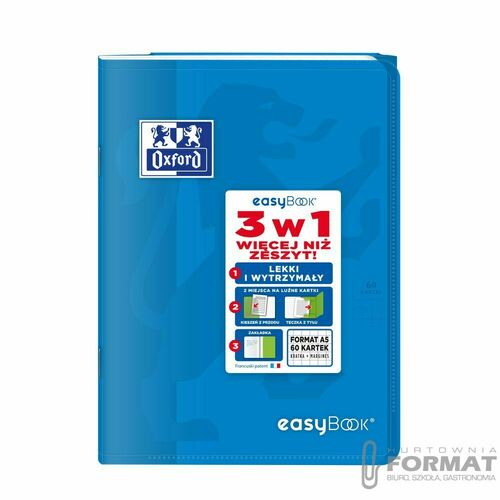Zeszyt OXFORD pp easybook A5 60k 90g kratka 15