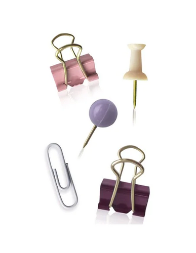 Spinacze, klipy i pinezki