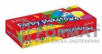 FARBY PLAKATOWE 12 kolorów 20ML Herlitz 1