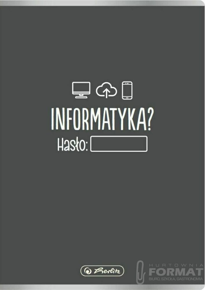 Zeszyt A5/60k kratka Herlitz Informatyka 1