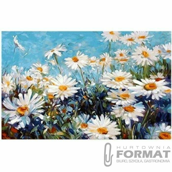Zestaw kreatywny Norimpex Diamentowa mozaika stokrotki 40x30cm (NO-1007769) 1