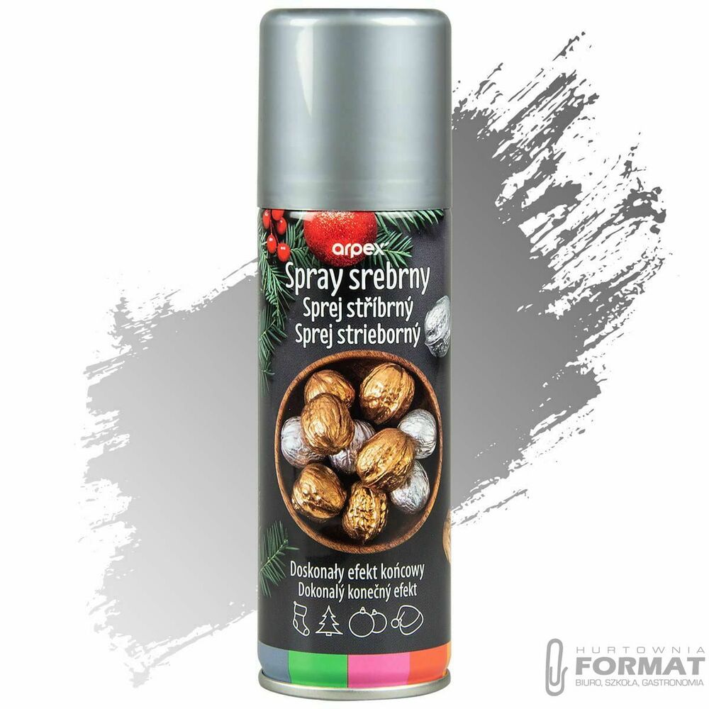 Spray Arpex dekoracyjny srebrny 125ml (BA6111) 1