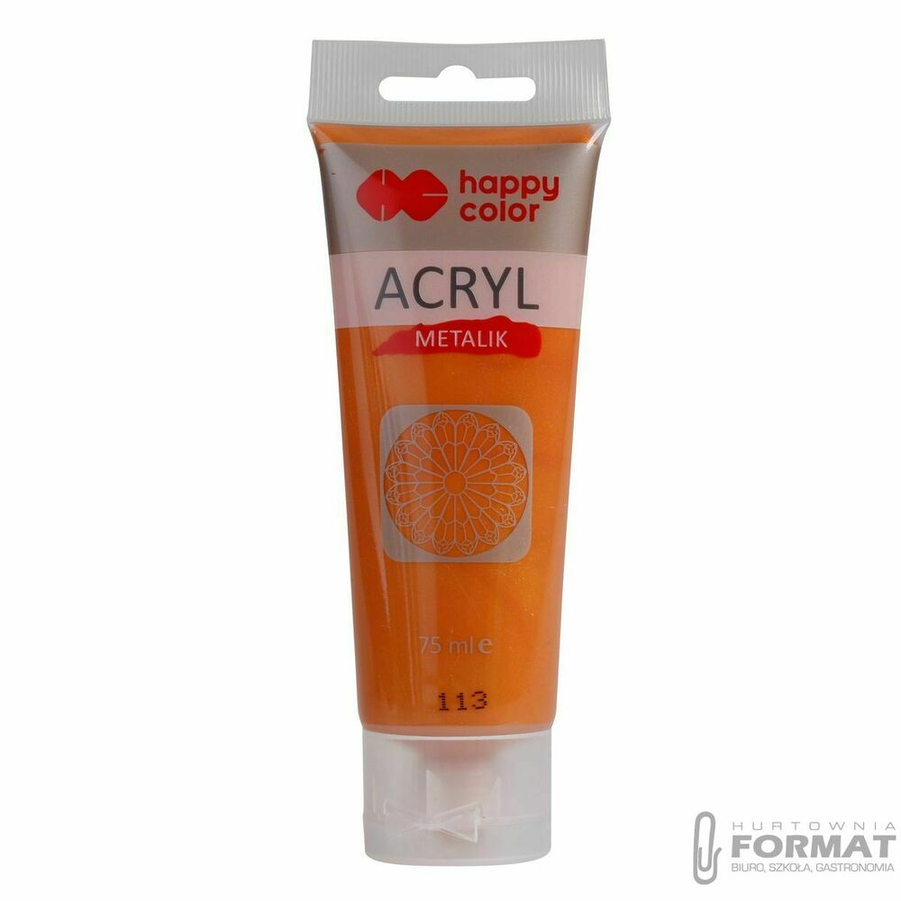 Farba akrylowa Happy Color miodowe złoto metalik 75ml (HA 7370 0075-113) 1