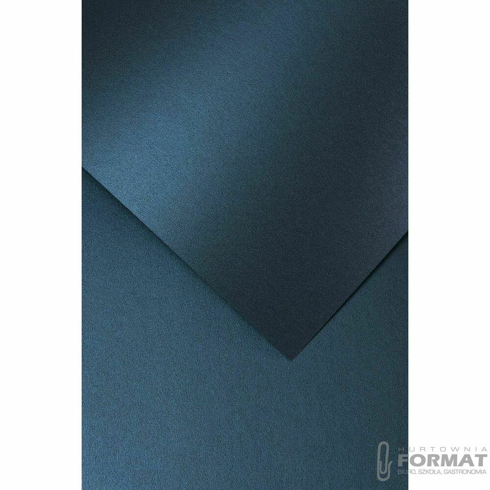 Papier ozdobny (wizytówkowy) Galeria Papieru millenium granatowy A4 granatowy 250g (200715) 1
