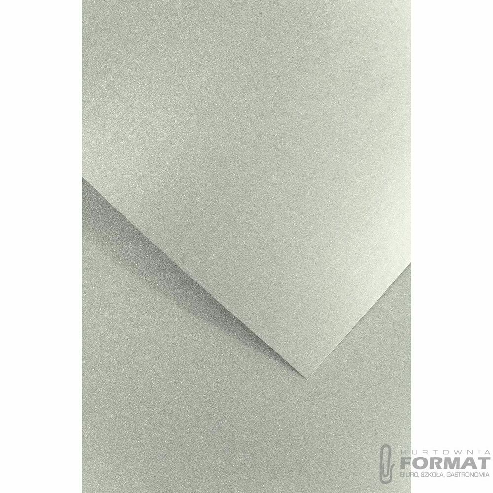 Papier ozdobny (wizytówkowy) Galeria Papieru millenium A4 srebrny 180g (200771) 1