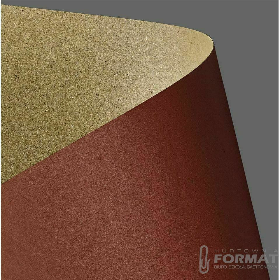 Papier ozdobny (wizytówkowy) Galeria Papieru kraft A4 czerwony 270g (204428) 1