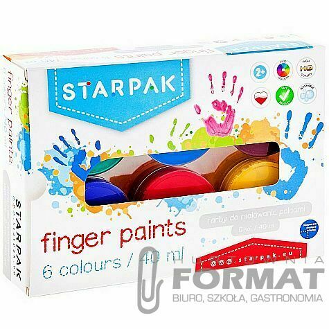 Farba do malowania palcami Starpak doggy 40ml 6 kolor. (448008) 1