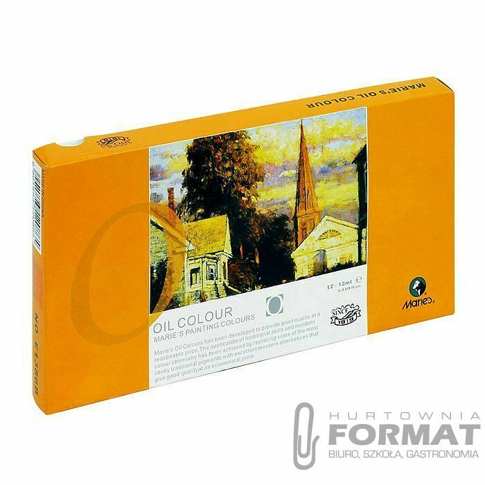 Farba olejna Maries kolor: mix 12ml 12 kolor. (E1386B) 1