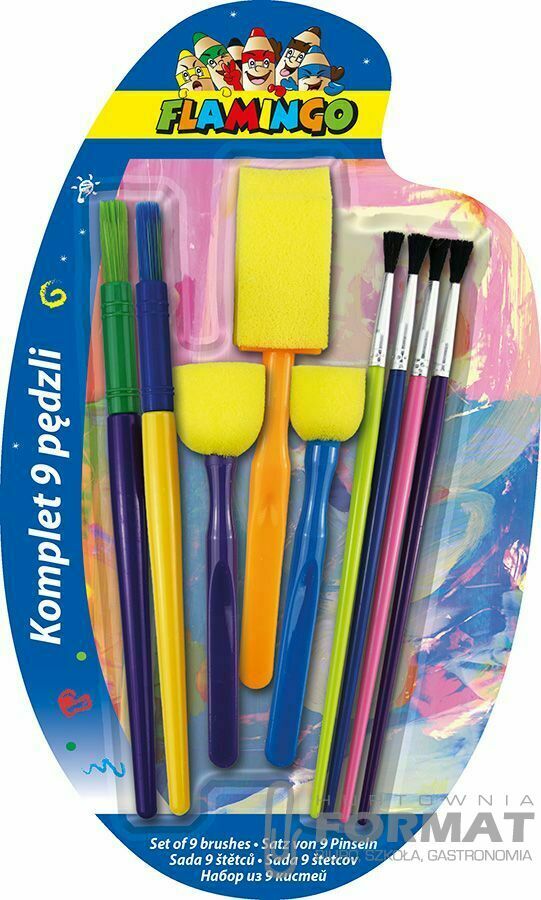 Pędzel Flamingo plastikowy uchwyt (SR-B19) 1