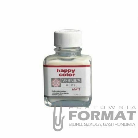 Werniks akrylowy przezroczysty mat Happy Color 75 1