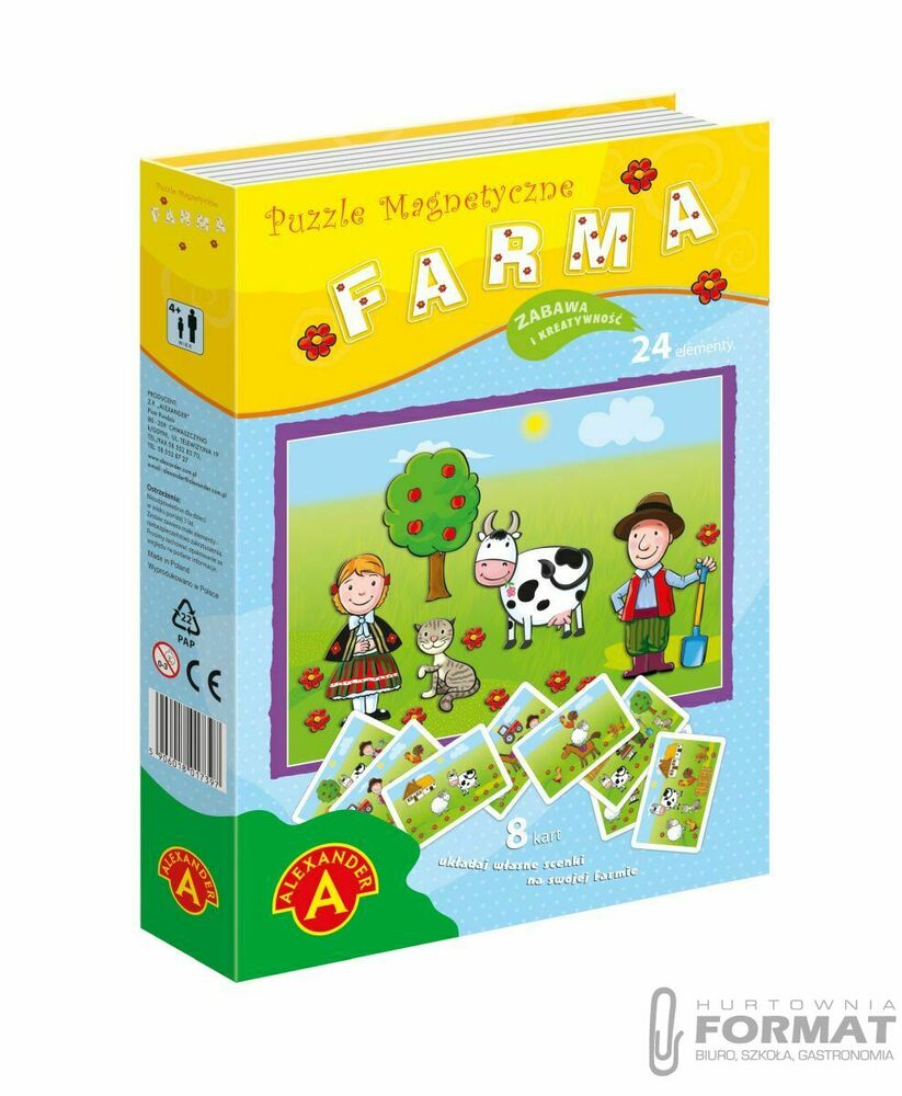 PUZZLE MAGNETYCZNE, UKŁADANKA - FARMA 1